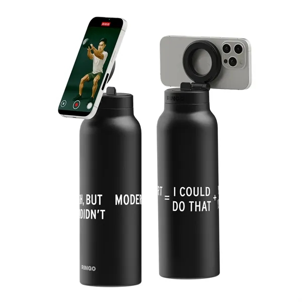 RINGO is the magnetic tripod water bottle with a flip-up straw... from ASI 56070 Gemline / Gemline®