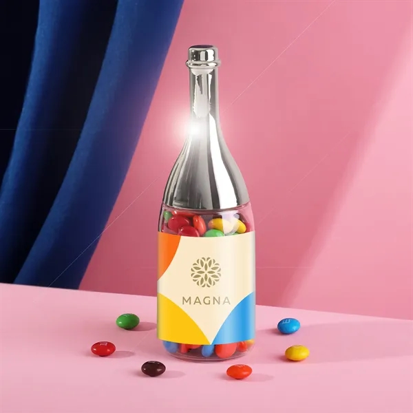 Mini clear champagne bottle filled with deluxe candy.... from ASI 61966 HPG / SugarSpot
