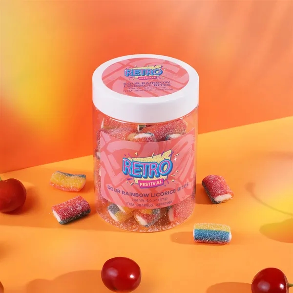 Fruity, sweet and sour rainbow licorice sticks in a 7 oz... from ASI 61966 HPG / SugarSpot