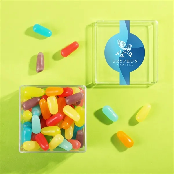 Two clear cubes filled with candy and packaged in a gift... from ASI 61966 HPG / SugarSpot