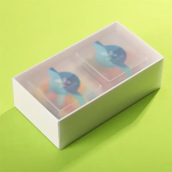 Two clear cubes filled with candy and packaged in a gift... from ASI 61966 HPG / SugarSpot