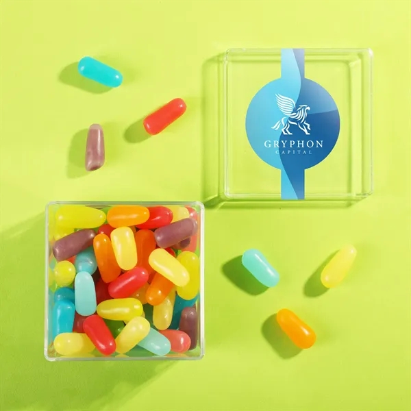 Three clear cubes filled with candy and packaged in a gift... from ASI 61966 HPG / SugarSpot