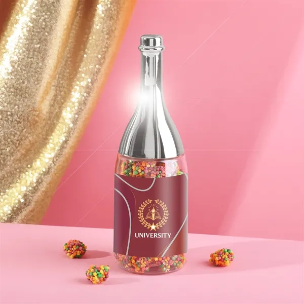Mini clear champagne bottle filled with premium candy.... from ASI 61966 HPG / SugarSpot