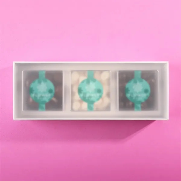 Three clear cubes filled with premium candy and packaged in a... from ASI 61966 HPG / SugarSpot