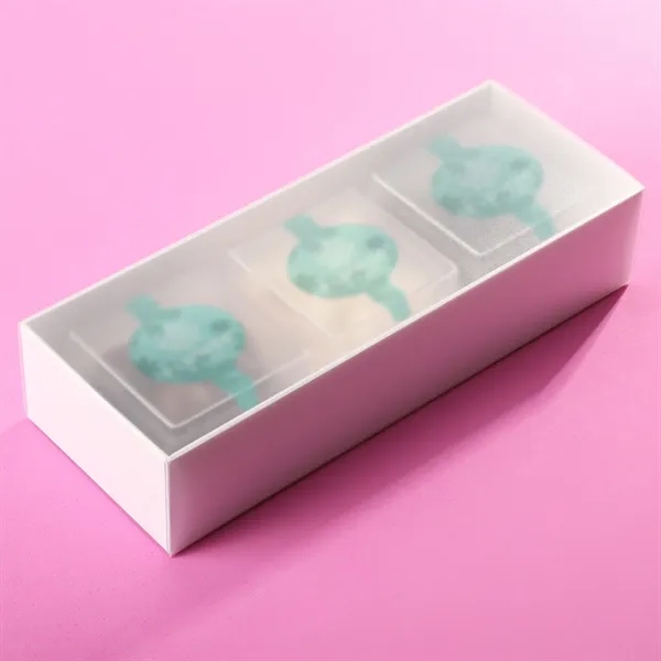 Three clear cubes filled with premium candy and packaged in a... from ASI 61966 HPG / SugarSpot