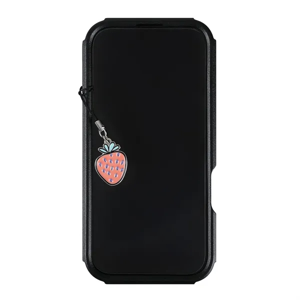 Custom cut diestruck phone charm attaches via a string to devices,... from ASI 61966 HPG / BCG Creations HPG Gold