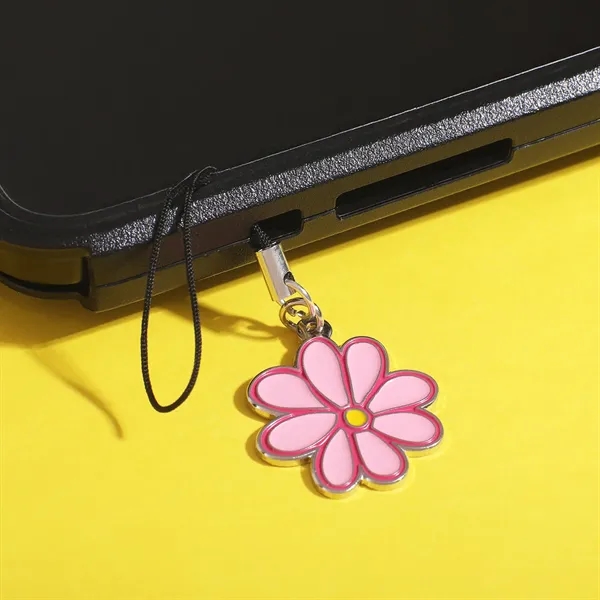 Custom cut diestruck phone charm attaches via a string to devices,... from ASI 61966 HPG / BCG Creations HPG Gold