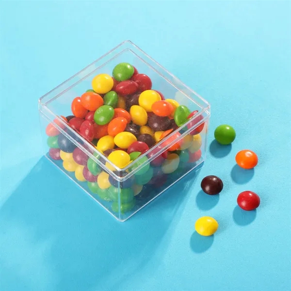 Two clear cubes filled with deluxe candy and packaged in a... from ASI 61966 HPG / SugarSpot