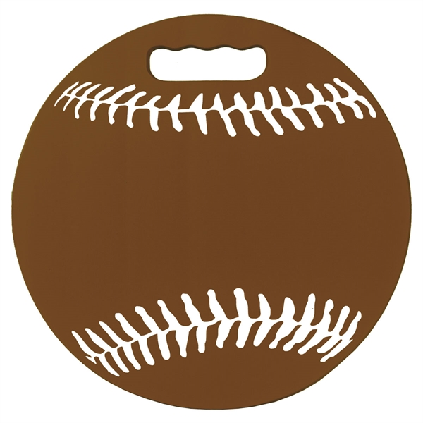 Baseball shaped seat cushion made from Softek closed cell foam. Made... from ASI 72805 NEP Promotions / NEP Promotions™