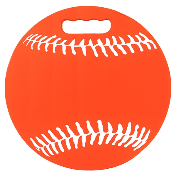 Baseball shaped seat cushion made from Softek closed cell foam. Made... from ASI 72805 NEP Promotions / NEP Promotions™
