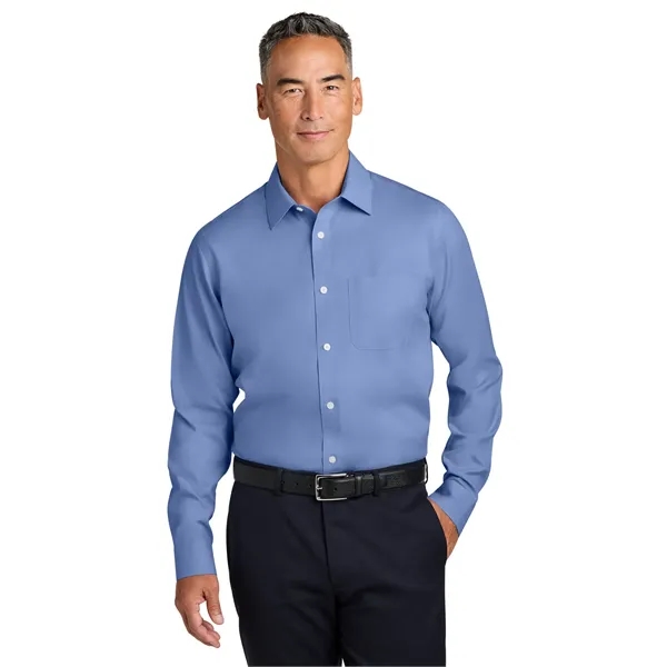 Brooks Brothers Wrinkle-Free Stretch Pinpoint Spread Coll...... from ASI 84863 SanMar