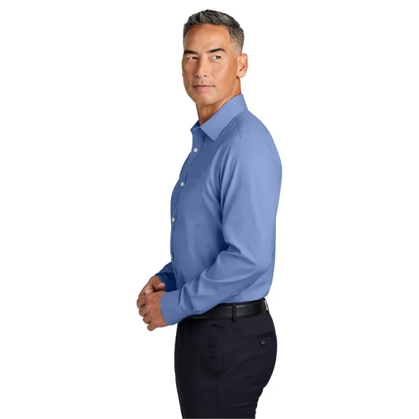 Brooks Brothers Wrinkle-Free Stretch Pinpoint Spread Coll...... from ASI 84863 SanMar