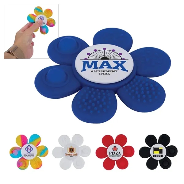 Fafa Flower-Shaped Tactile Fidget Spinner... from ASI 67866 Logomark/Valumark