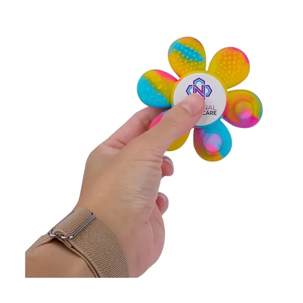Fafa Flower-Shaped Tactile Fidget Spinner... from ASI 67866 Logomark/Valumark