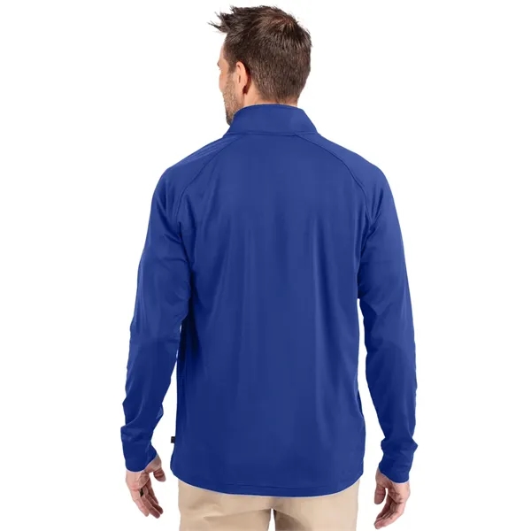 Men's sweatshirt with a quarter zip, brushed back fleece, raglan sleeves,... from ASI 47965 Cutter & Buck