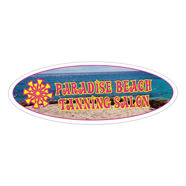 Clear polyester permanent adhesive face custom die cut decal.... from ASI 56950 Gill Studios Inc / Gill-Line®