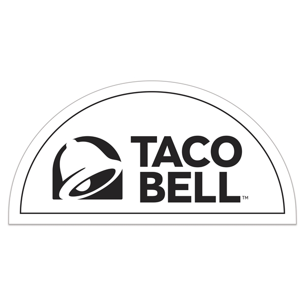 White vinyl ultra removable adhesive back die cut custom decal.... from ASI 56950 Gill Studios Inc / Gill-Line®