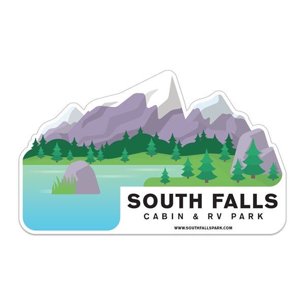 White vinyl full color overlaminated die cut custom decal.... from ASI 56950 Gill Studios Inc / Gill-Line®