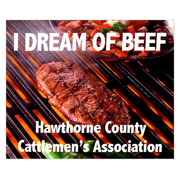 White vinyl full color overlaminated square corner custom decal.... from ASI 56950 Gill Studios Inc / Gill-Line®