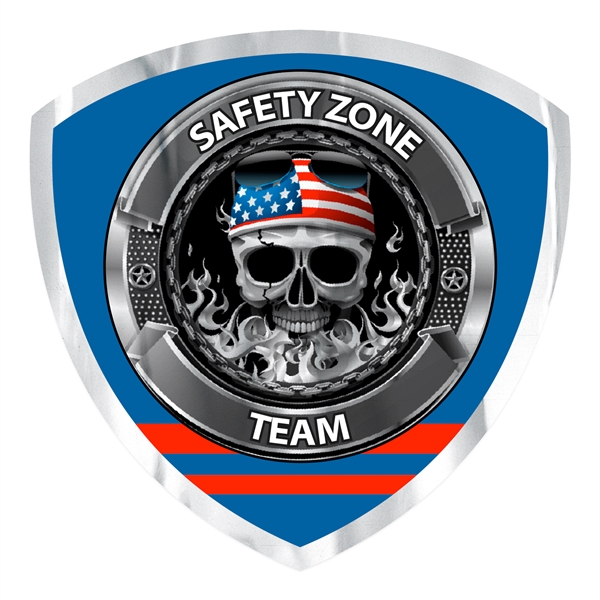 Chrome polyester overlaminated die cut custom decal.... from ASI 56950 Gill Studios Inc / Gill-Line®