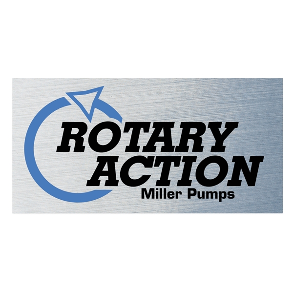 Brushed chrome polyester decal that's over-laminated for maximum protection from chemicals... from ASI 56950 Gill Studios Inc / Gill-Line®