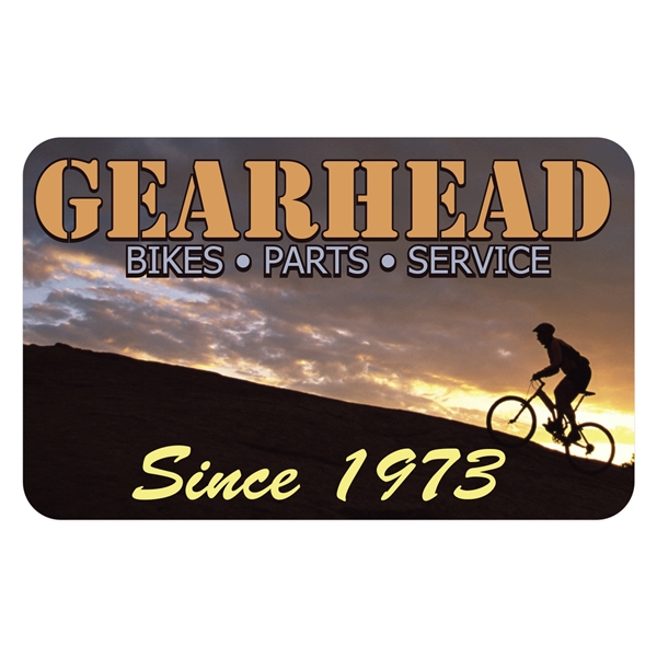 Clear polyester full color overlaminated die cut custom decal.... from ASI 56950 Gill Studios Inc / Gill-Line®