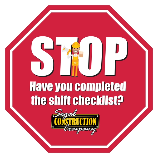 Rough surface white vinyl full color overlaminated die cut custom decal.... from ASI 56950 Gill Studios Inc / Gill-Line®