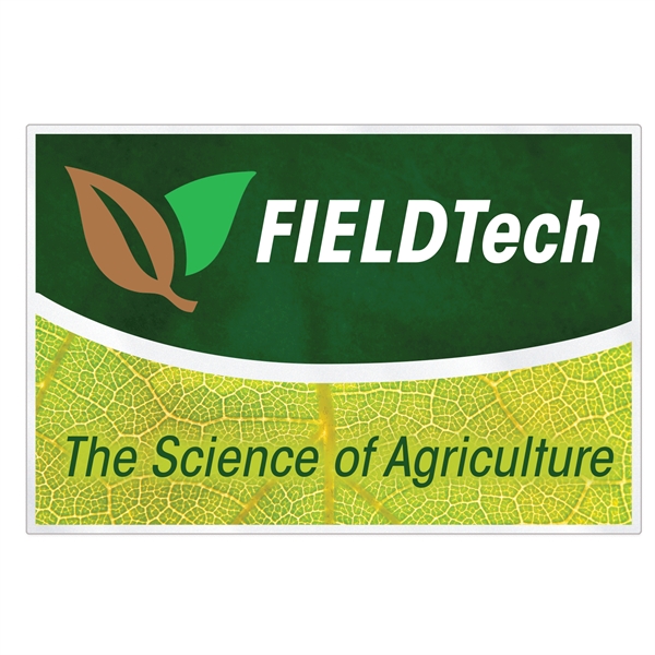 Clear polyester full color overlaminated square corner custom decal.... from ASI 56950 Gill Studios Inc / Gill-Line®