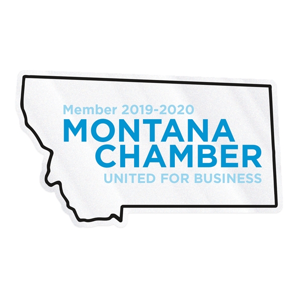 Clear inside static full color cling vinyl die cut custom decal.... from ASI 56950 Gill Studios Inc / Gill-Line®