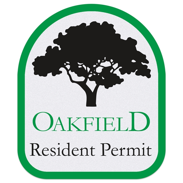 White light reflective polyester die cut permanent adhesive custom decal.... from ASI 56950 Gill Studios Inc / Gill-Line®