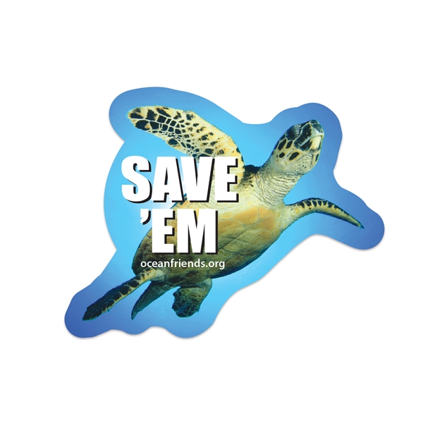 White vinyl ultra removable adhesive die cut custom decal.... from ASI 56950 Gill Studios Inc / Gill-Line®