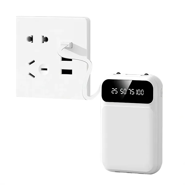 10,000 mAh power bank with built-in cables and LED display. Features... from ASI 68190 Lungsal / Lungsal