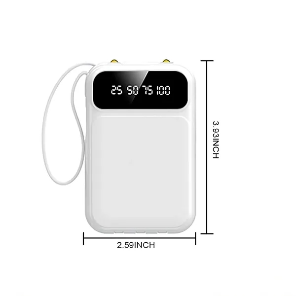 10,000 mAh power bank with built-in cables and LED display. Features... from ASI 68190 Lungsal / Lungsal