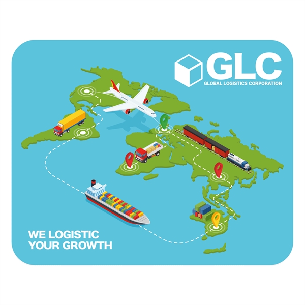 Sublimated rectangle soft surface full color mouse pad measuring 6" x... from ASI 56950 Gill Studios Inc / Gill-Line®