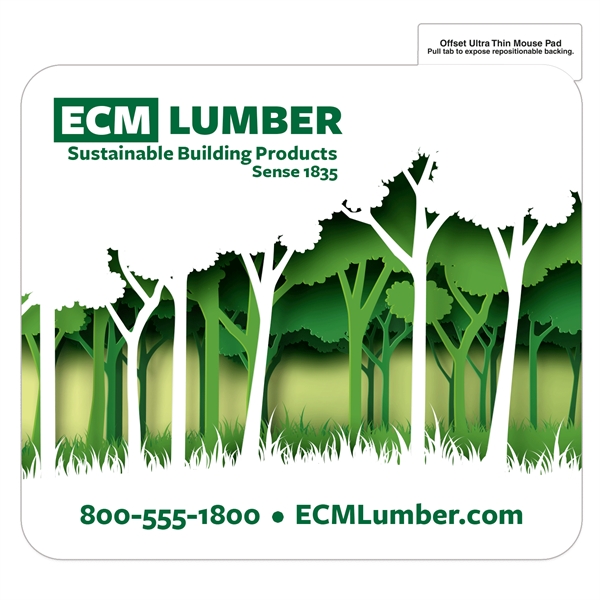 Ultra thin mouse pad. Hard surface textured plastic on white with... from ASI 56950 Gill Studios Inc / Gill-Line®