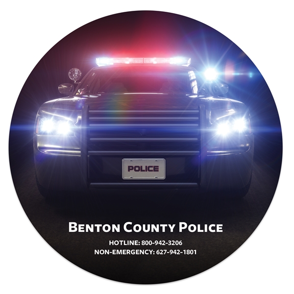 Sublimated full color round soft surface mouse pad measuring 7 1/2"... from ASI 56950 Gill Studios Inc / Gill-Line®