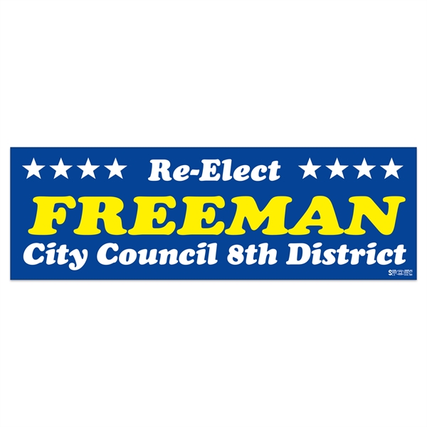 3 3/4" x 11 1/2" rectangle bumper sticker made of flexible... from ASI 56950 Gill Studios Inc / Gill-Line®