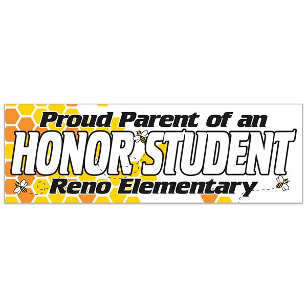 3" x 9" rectangle bumper sticker made of flexible vinyl with... from ASI 56950 Gill Studios Inc / Gill-Line®