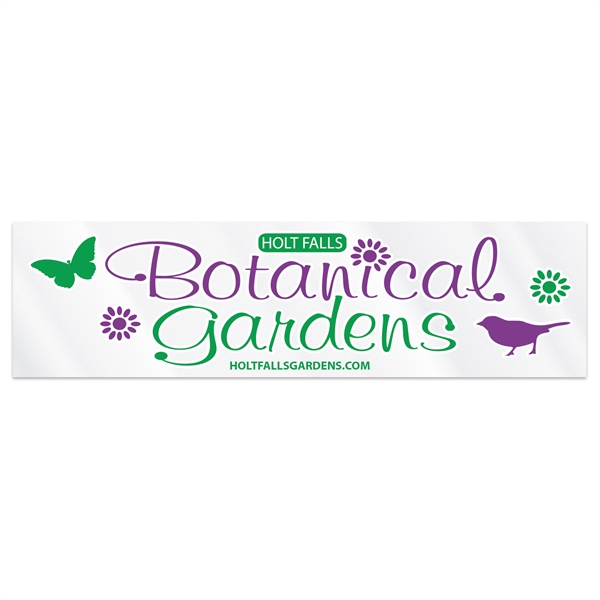 2 1/2" x 9 1/4" rectangle bumper sticker made of clear... from ASI 56950 Gill Studios Inc / Gill-Line®