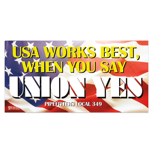 3 3/4" x 7 1/2" bumper sticker made of durable vinyl... from ASI 56950 Gill Studios Inc / Gill-Line®
