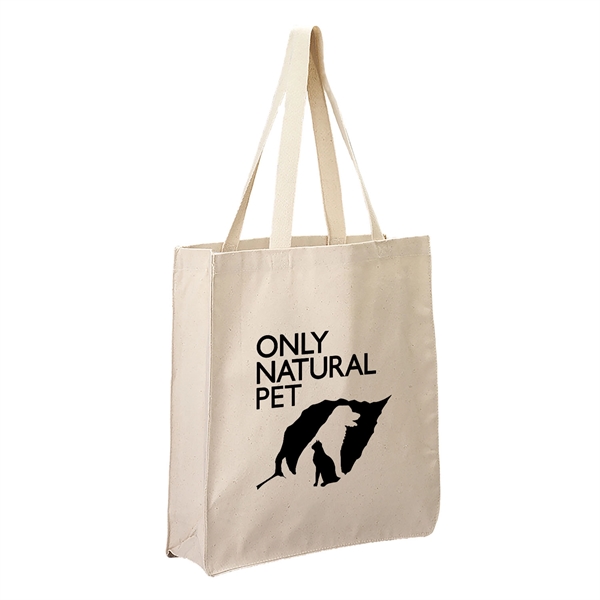 100% cotton canvas grocery tote bag with 21" cotton web handles... from ASI 52840 Evans Manufacturing