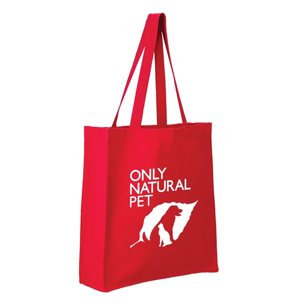 100% cotton canvas grocery tote bag with 21" cotton web handles... from ASI 52840 Evans Manufacturing