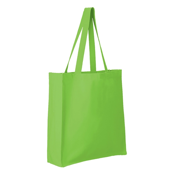 100% cotton canvas grocery tote bag with 21" cotton web handles... from ASI 52840 Evans Manufacturing