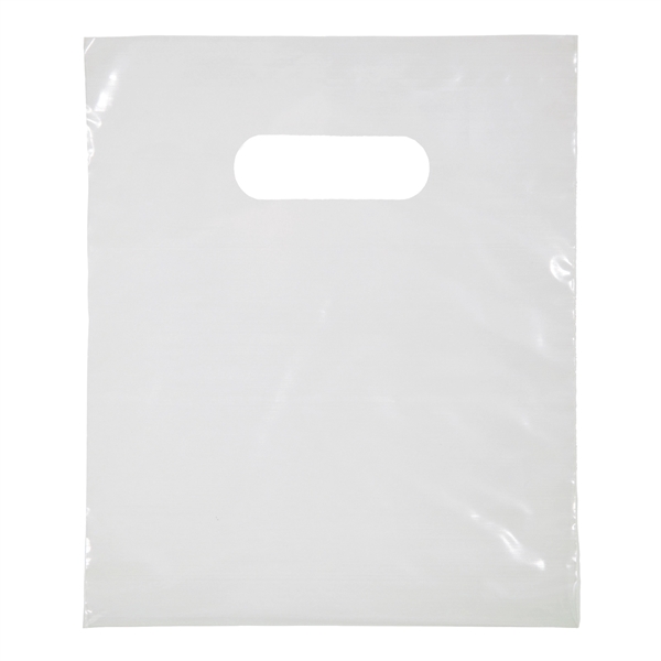 Digital Full-Color Die Cut Handle Plastic Bag with generous imprint area... from ASI 37940 Bag Makers Inc