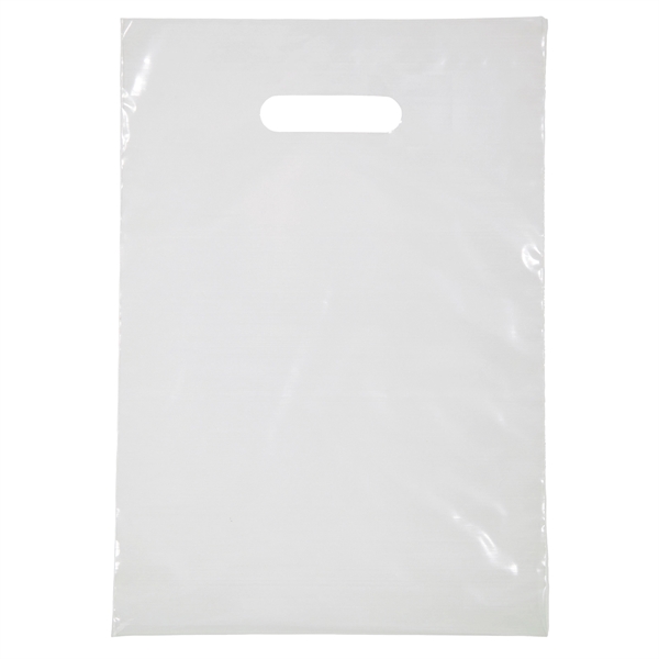 Digital Full-Color Die Cut Handle Plastic Bag with generous imprint area... from ASI 37940 Bag Makers Inc