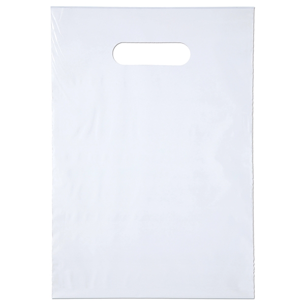 Digital Full-Color Die Cut Handle Plastic Bag with generous imprint area... from ASI 37940 Bag Makers Inc