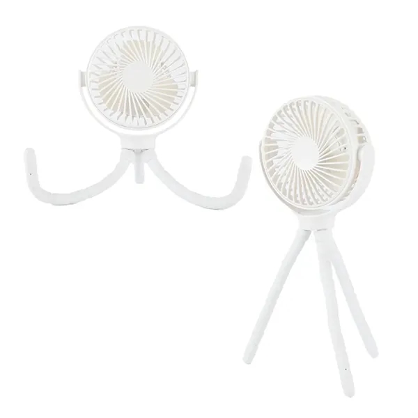 Rechargeable Portable Fan with Bendable Tripod Feet... from ASI 36730 Ariel Premium Supply Inc