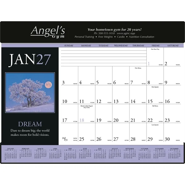 Motivations Desk Pad... from ASI 40480 Koozie Group / Norwood Triumph Calendar