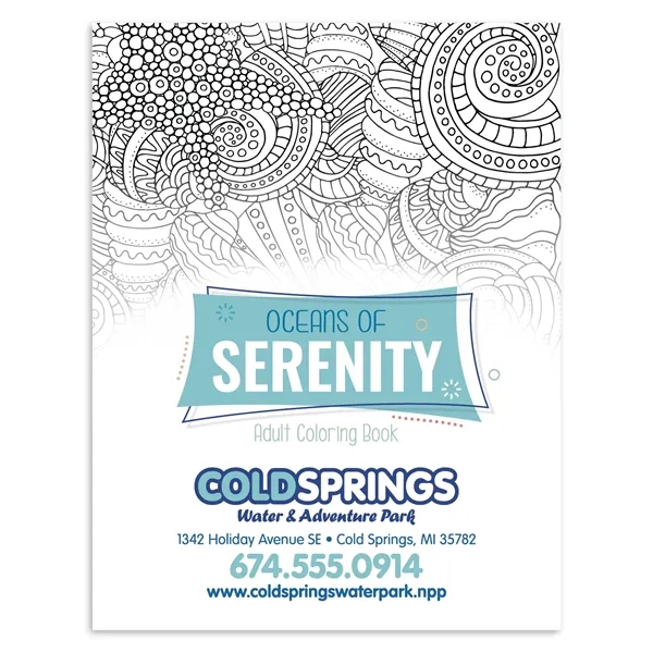 Adult Coloring Book - Serenity by the Sea... from ASI 40480 Koozie Group