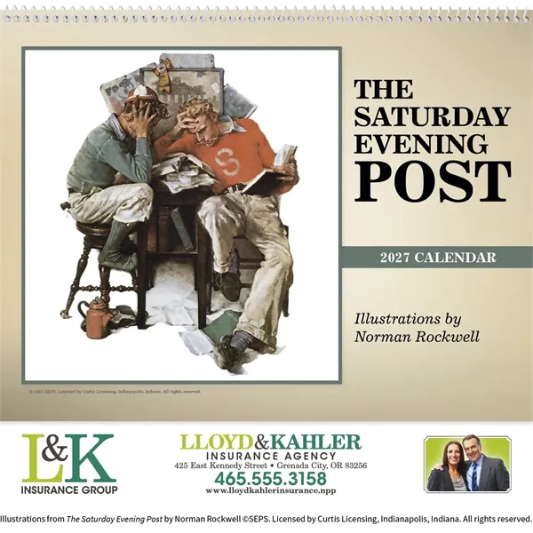 The Saturday Evening Post... from ASI 40480 Koozie Group / Norwood Triumph Calendar